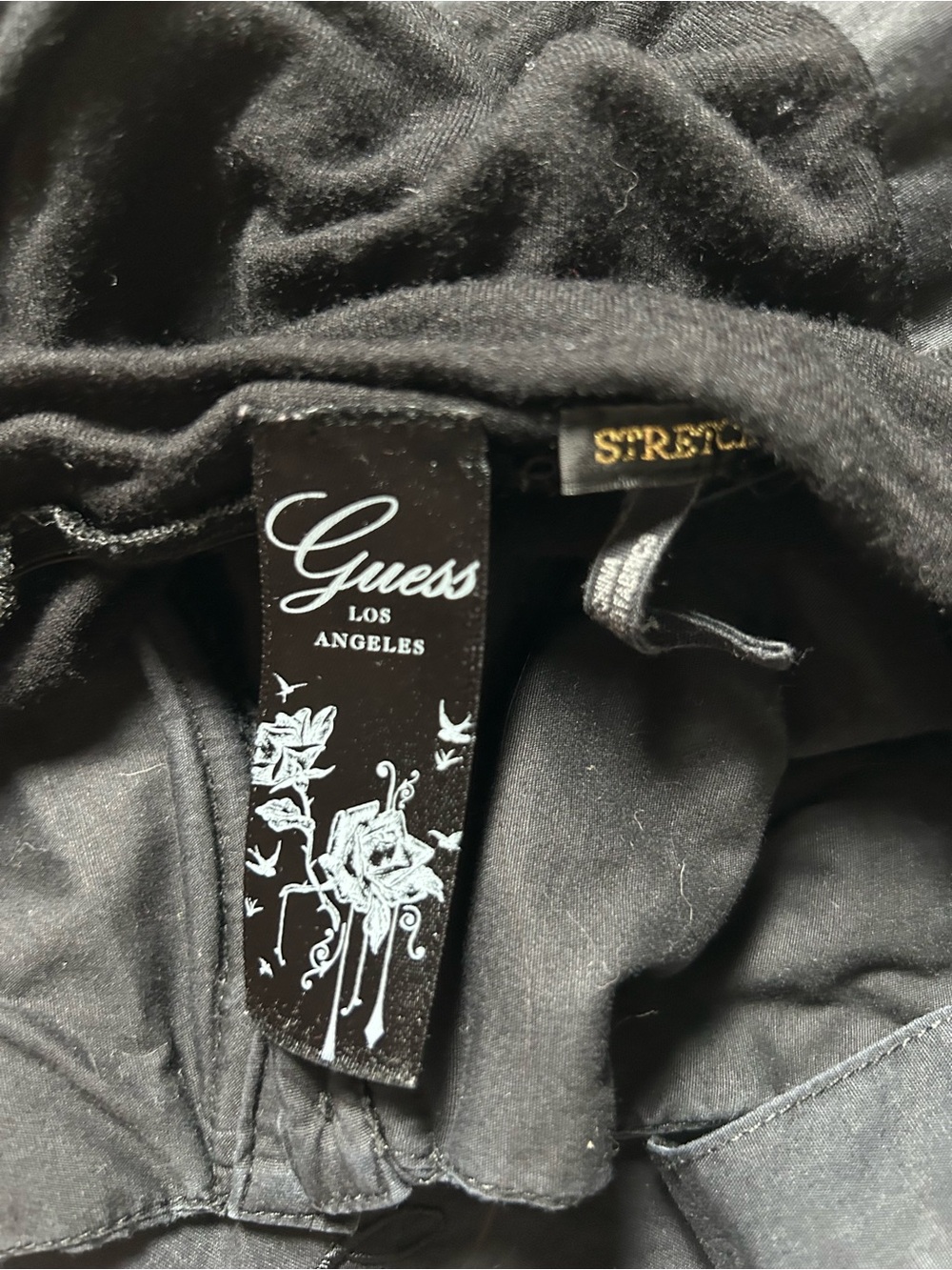 Guess black corset style button front top size large - Picture 5 of 6